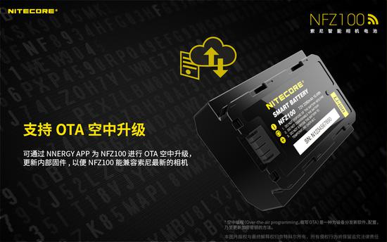 nitecore为索尼相机推出nfz100智能电池