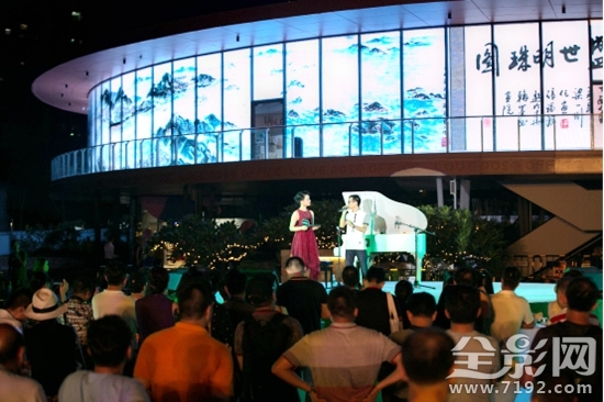 让水墨国画动起来 建筑幕墙上的数码艺术展
