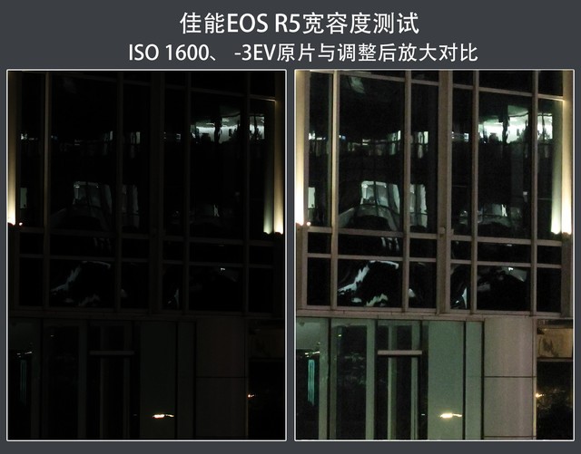 控噪强、宽容度高 佳能eos r5画质测试